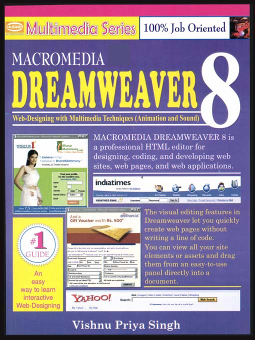 Title details for Macromedia Dreamweaver 8 by Vishnu P. Singh - Available